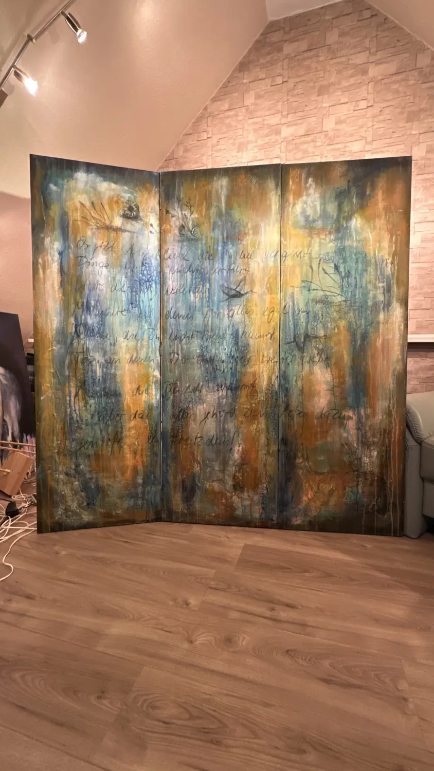 Paravent Acryl von Ines Burkhardt