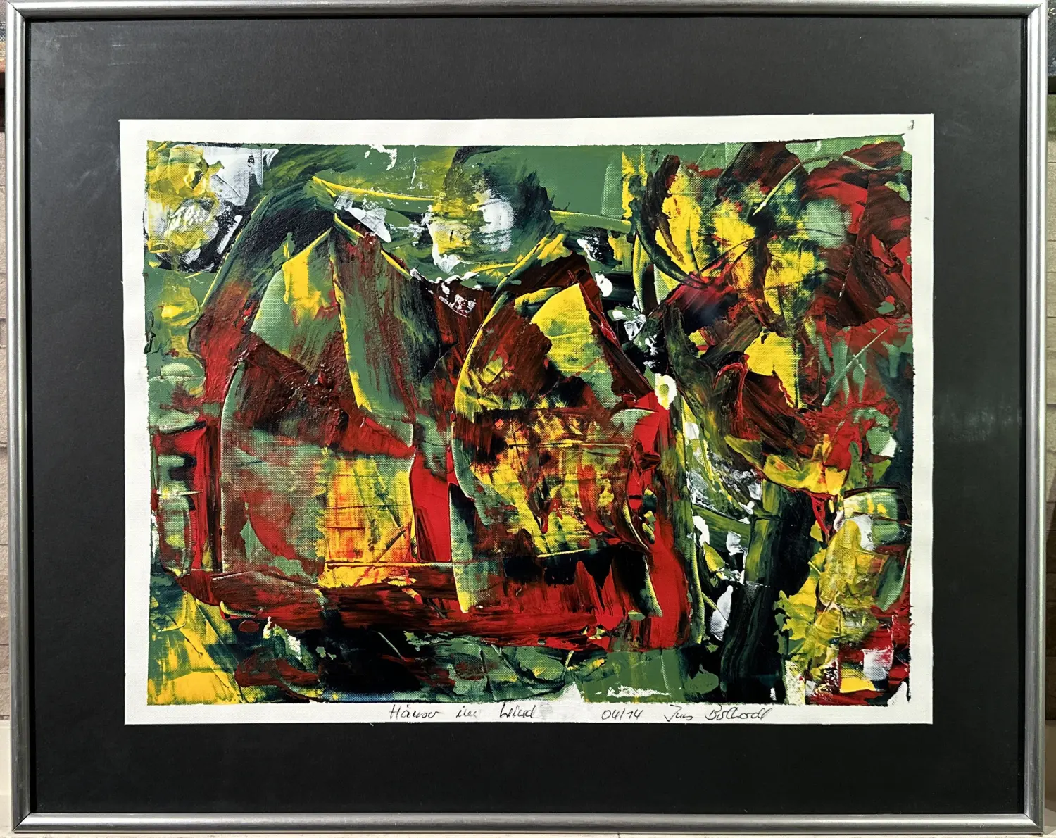 Häuser im Wind Acryl Kunststoffglas von Ines Burkhardt