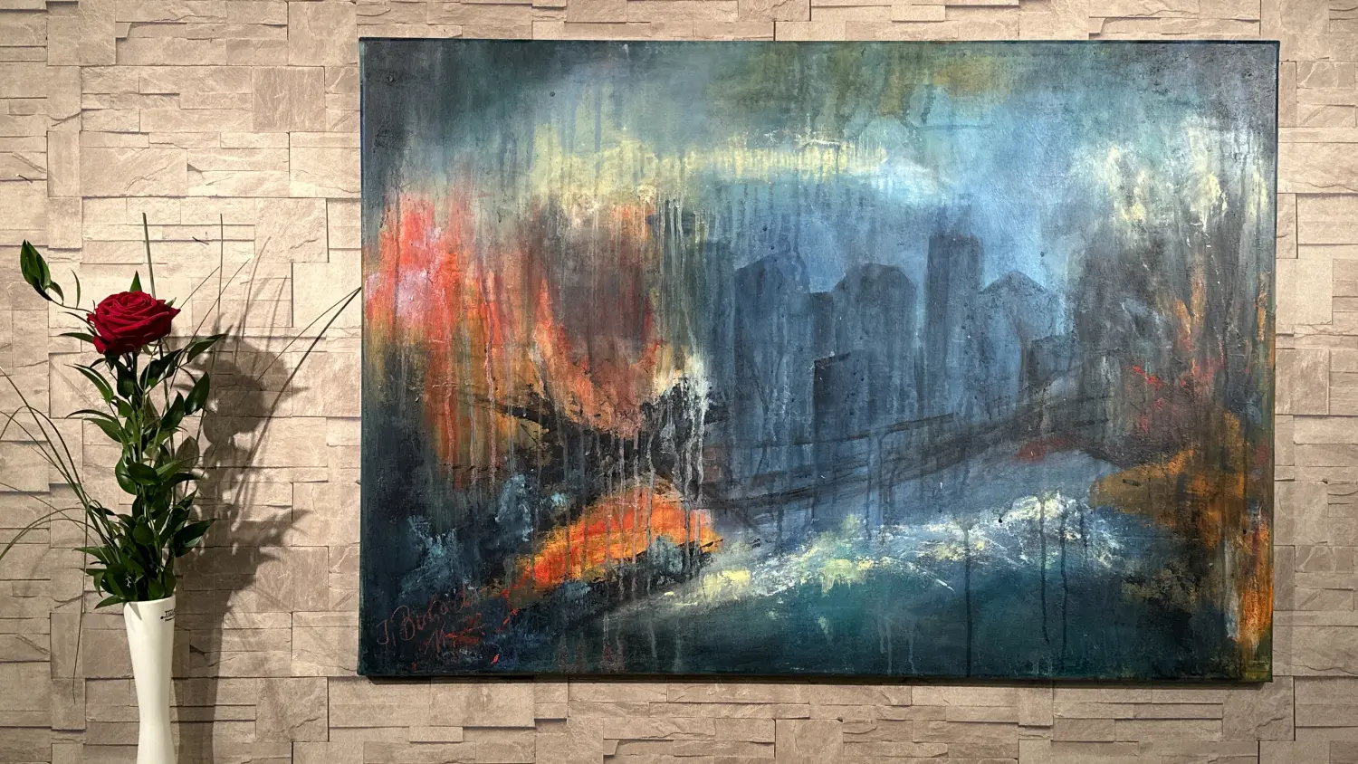 Abstrakte Malerei von Ines Burkhardt