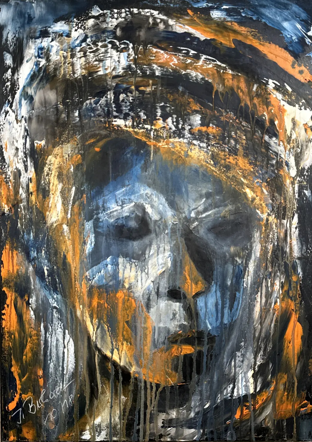 Mumie Acryl von Ines Burkhardt