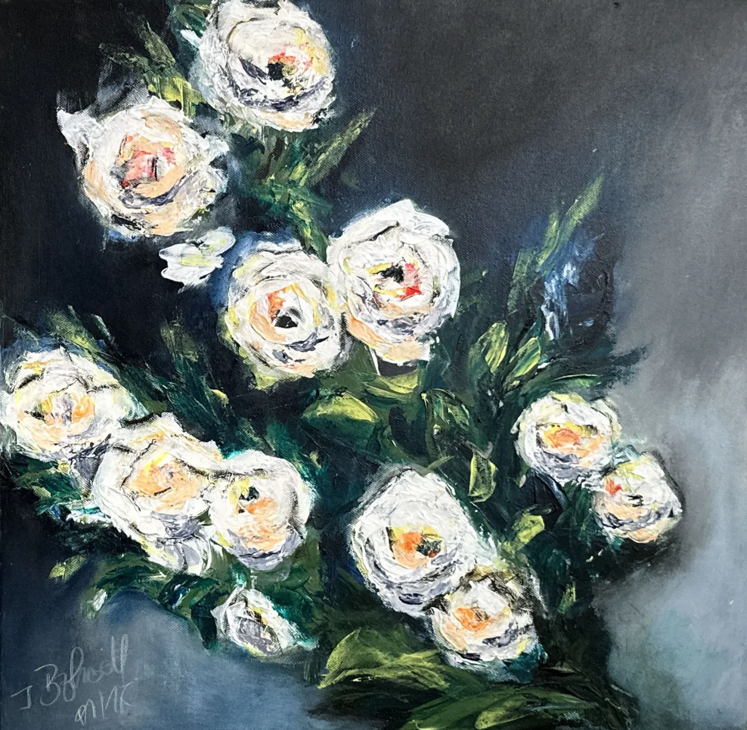 Rosen Acryl von Ines Burkhardt