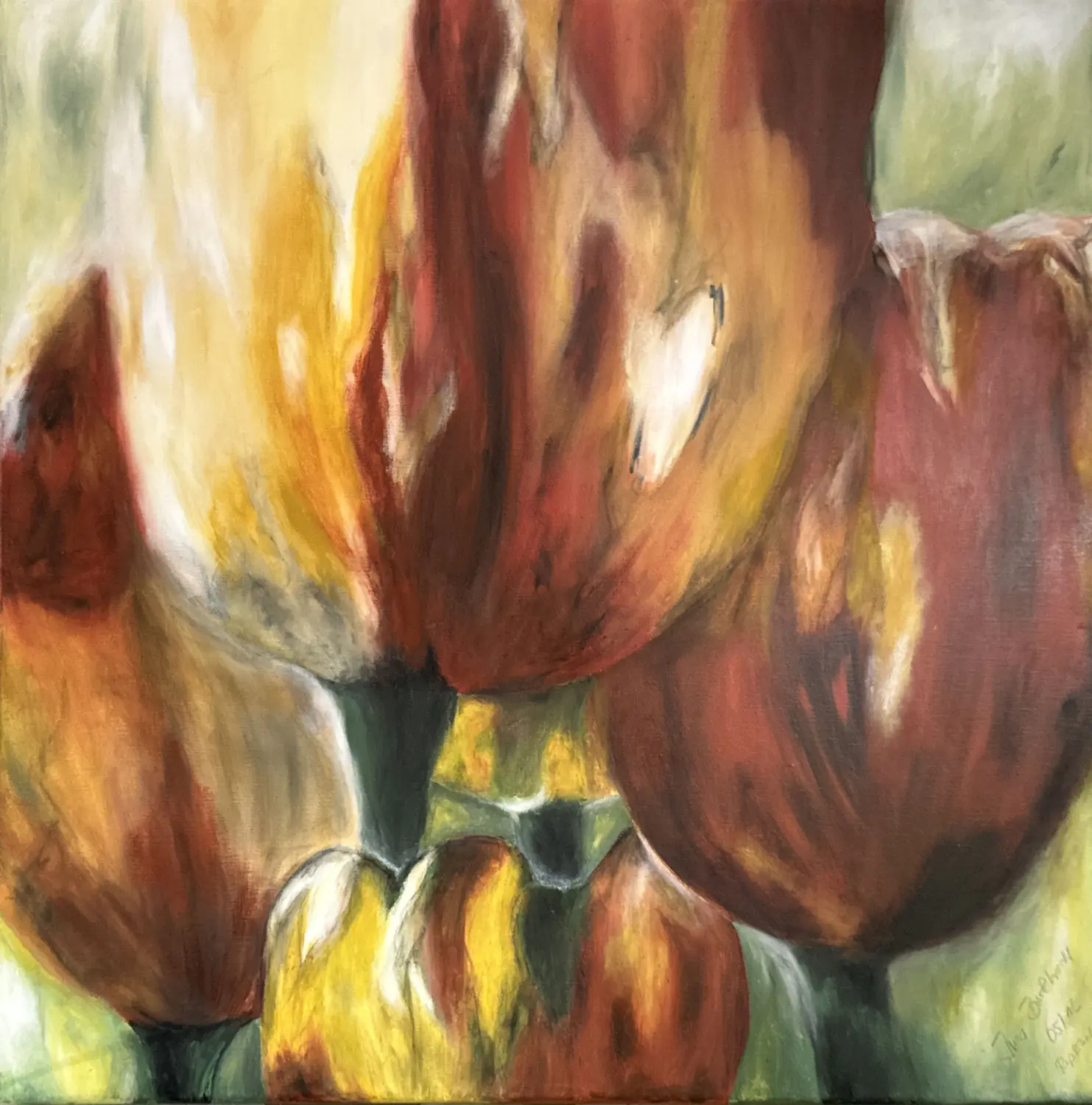 Tulpen Acrylvon Ines Burkhardt