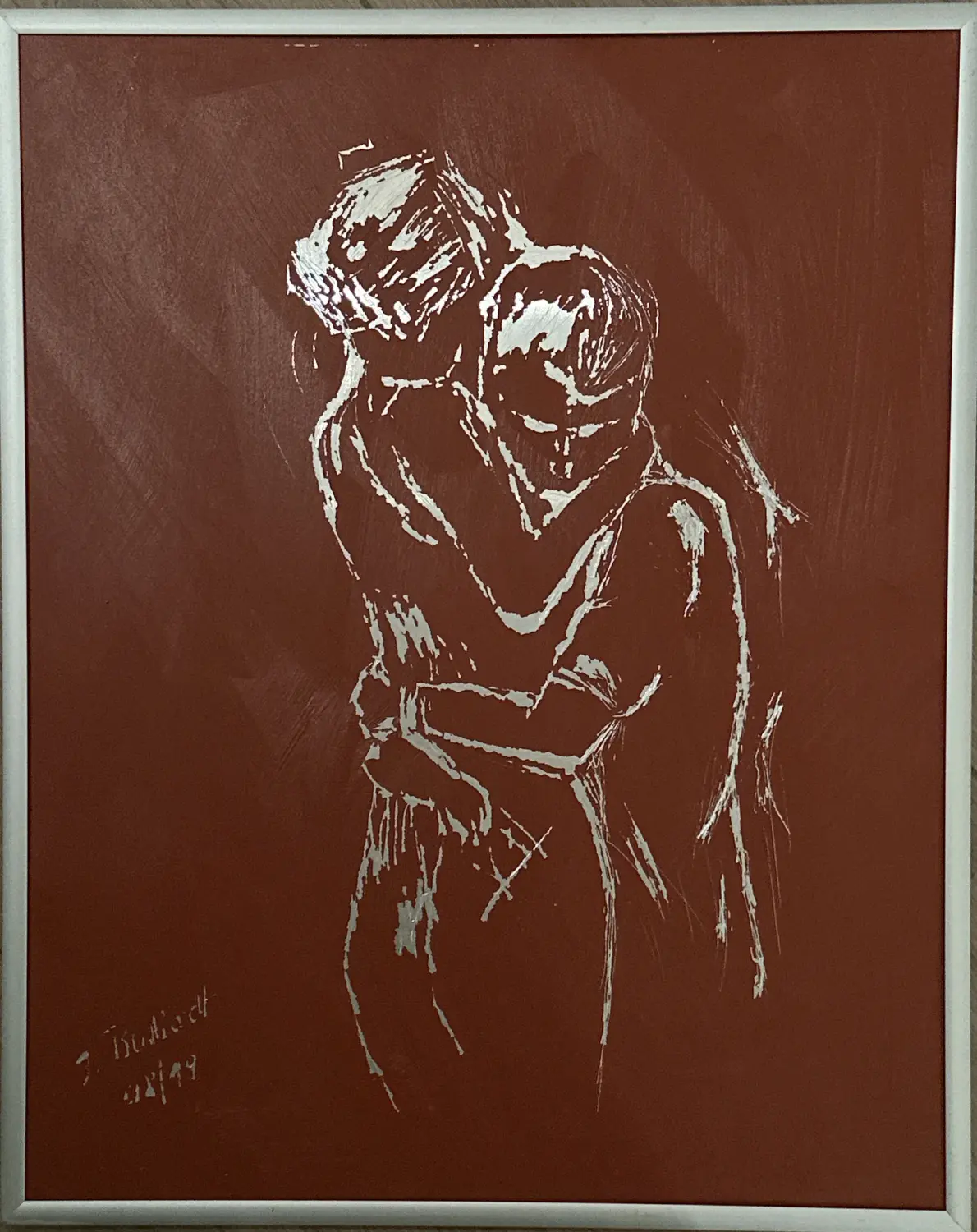 Paar II Alu Acryl Alurahmen o.Glas von Ines Burkhardt