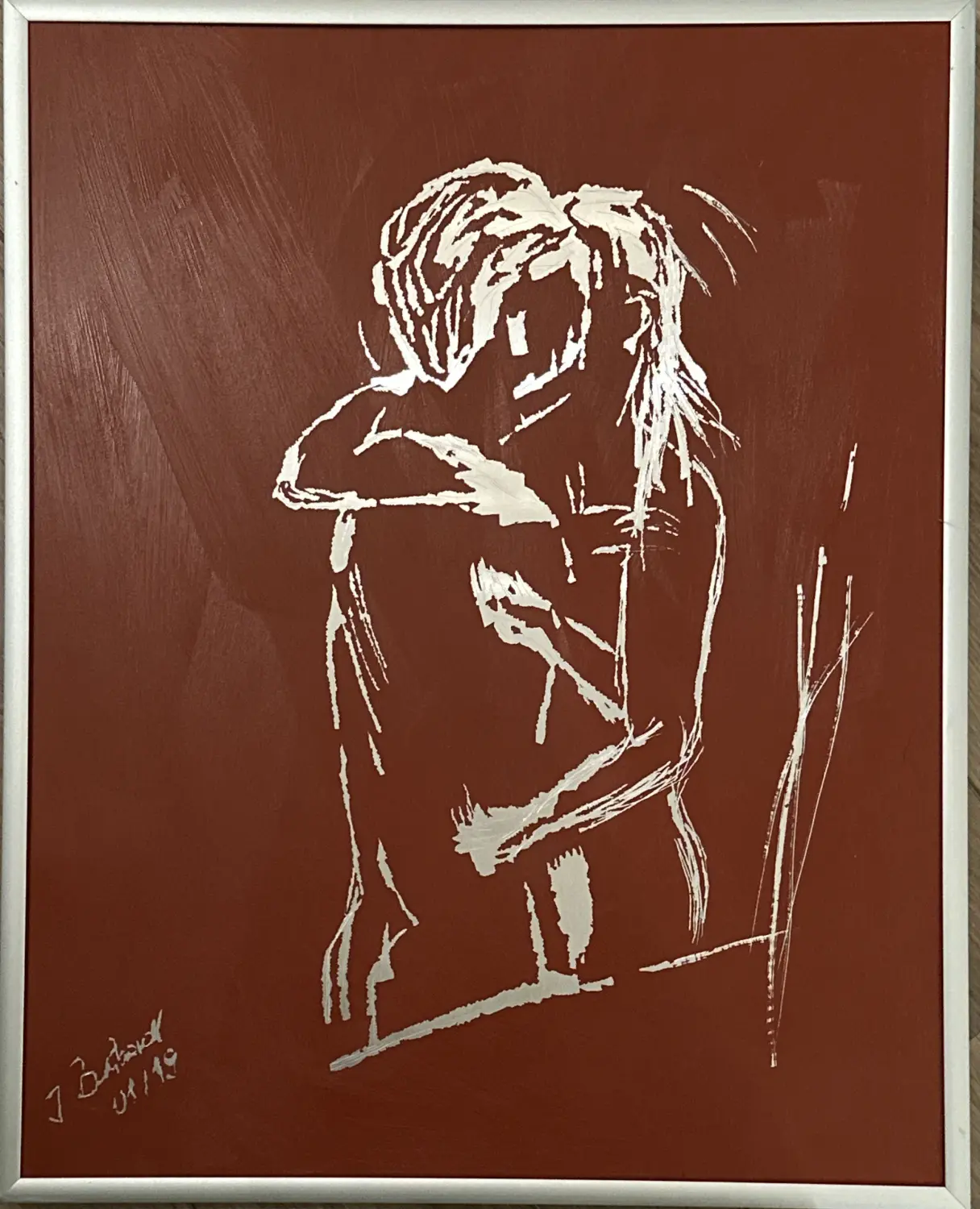Paar Alu Acryl Alurahmen o.Glas von Ines Burkhardt