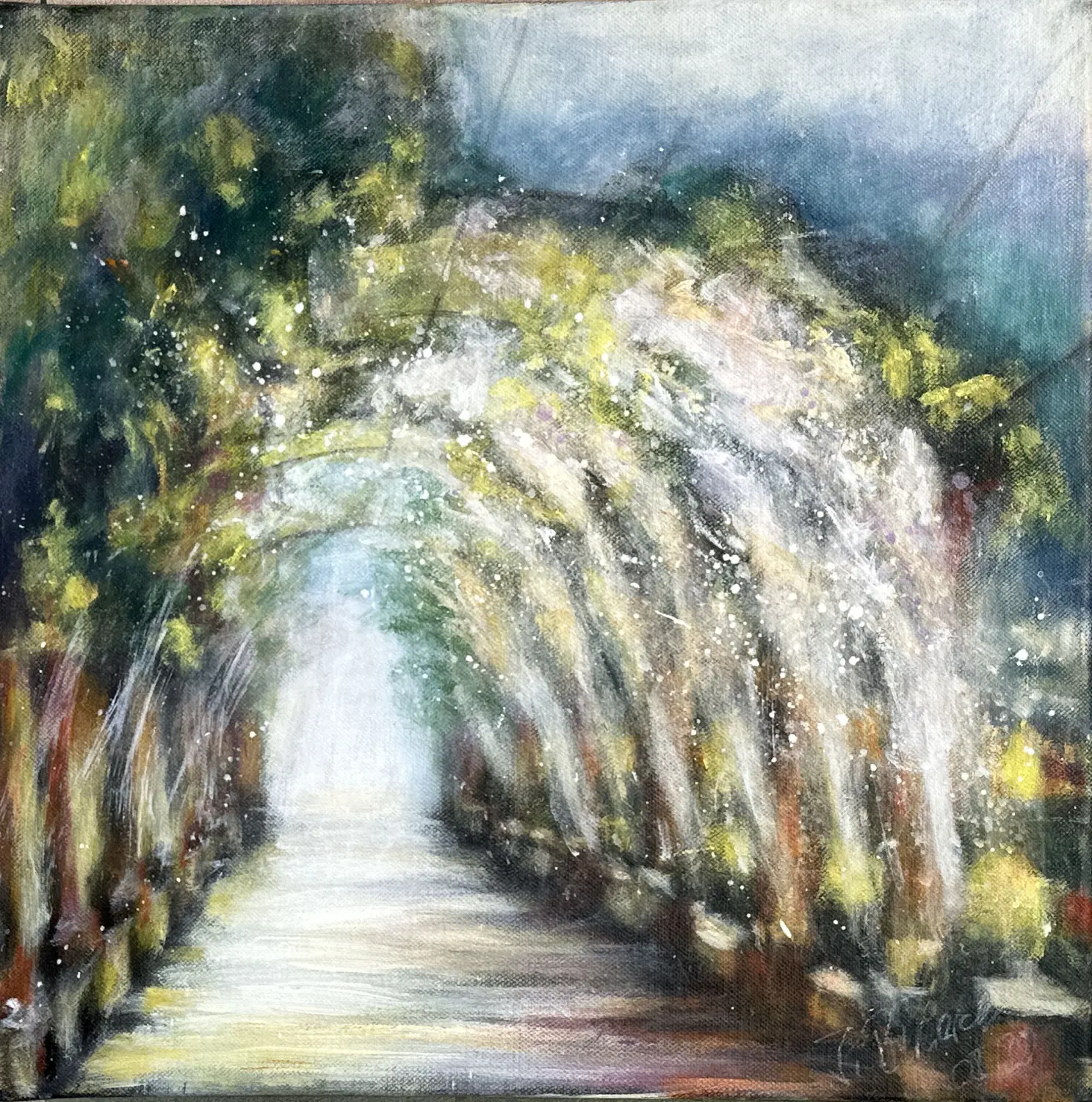 Arabischer Garten Acryl von Ines Burkhardt