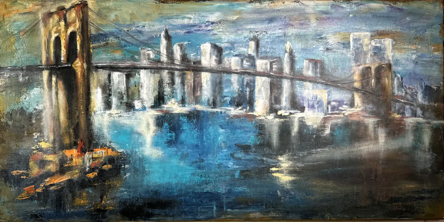 New York Acryl von Ines Burkhardt