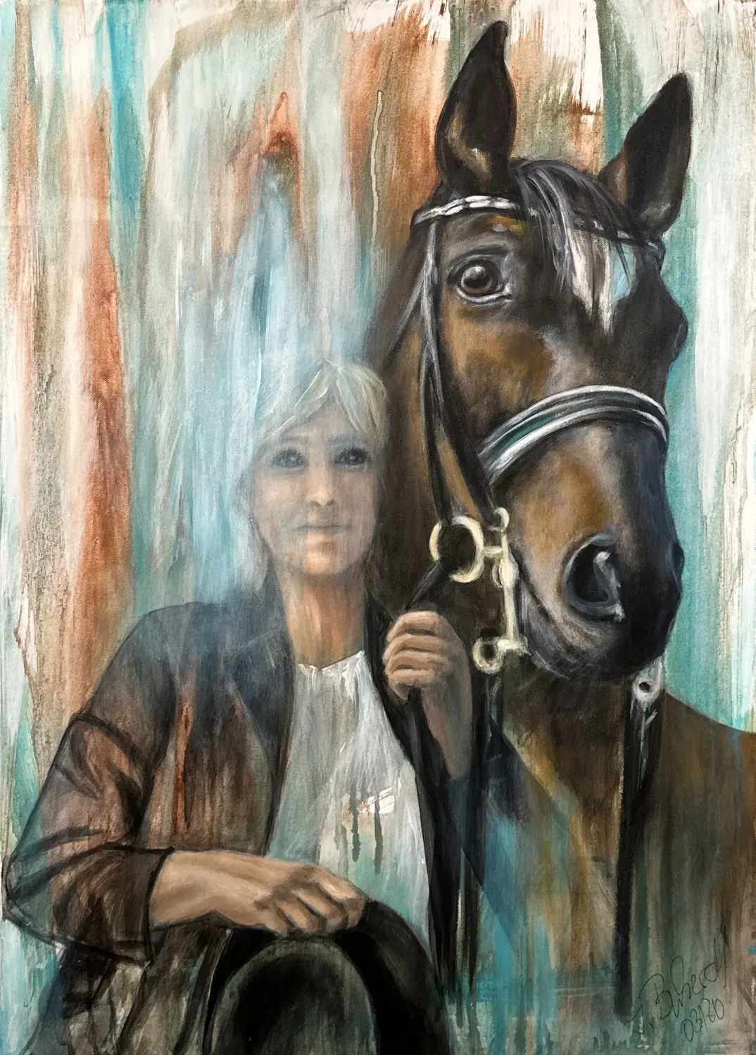 Fanny I Acryl von Ines Burkhardt