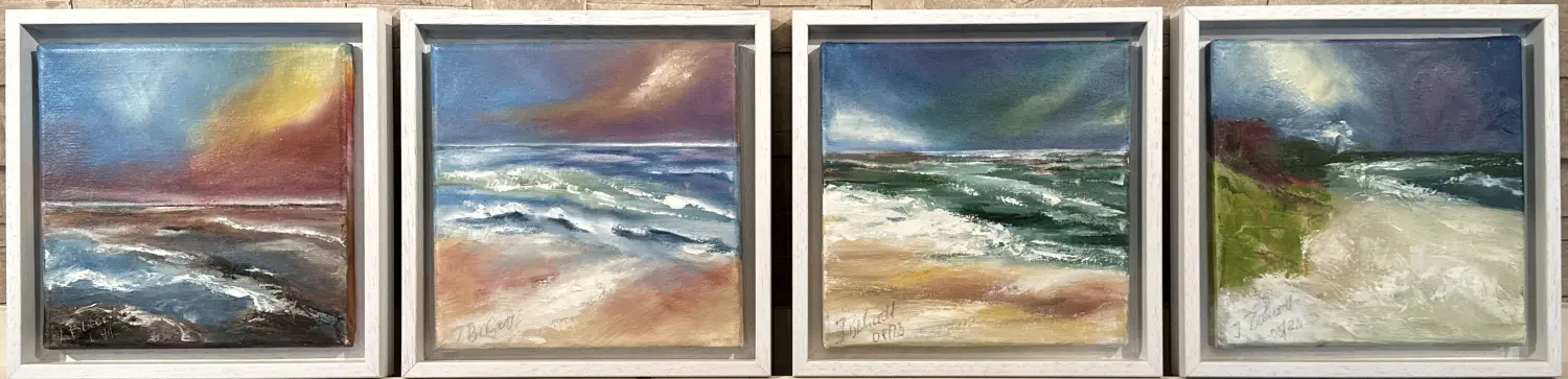 Meer I-IV Oel incl.Schattenfugenrahmen 24x24