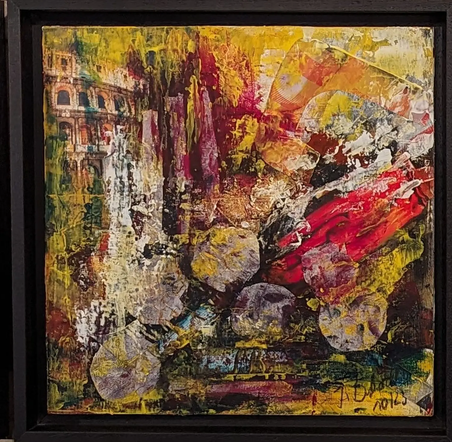 Speerholz incl.Schattenfugenrahmen  by Ines Burkhardt