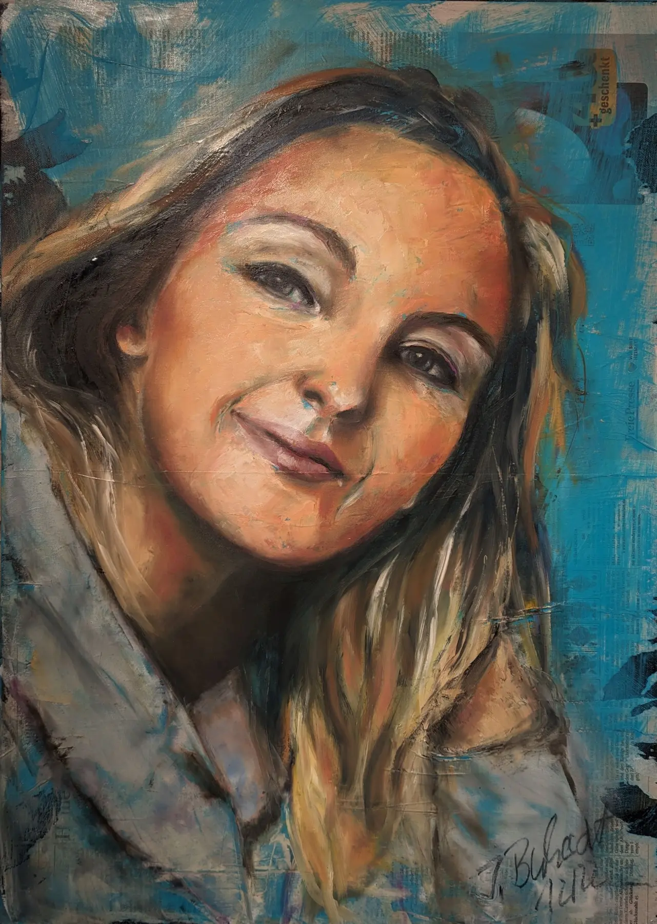 Frau am Wasser von Ines Burkhardt