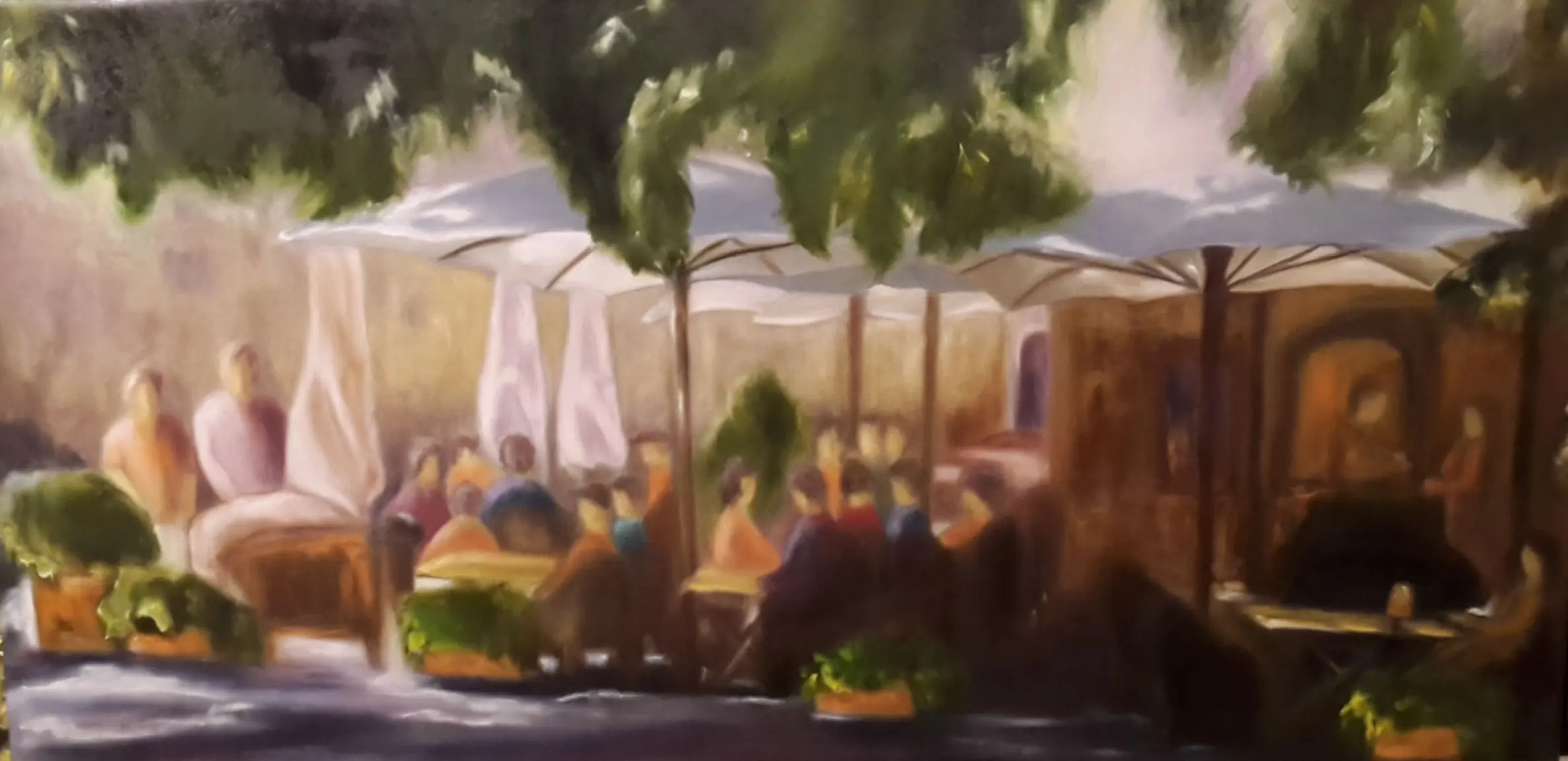 Farbtunnel Oel von Ines Burkhardt