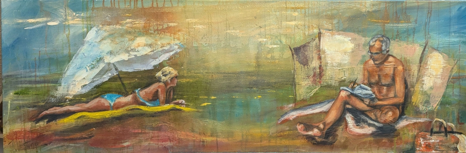 Frau am Wasser von Ines Burkhardt