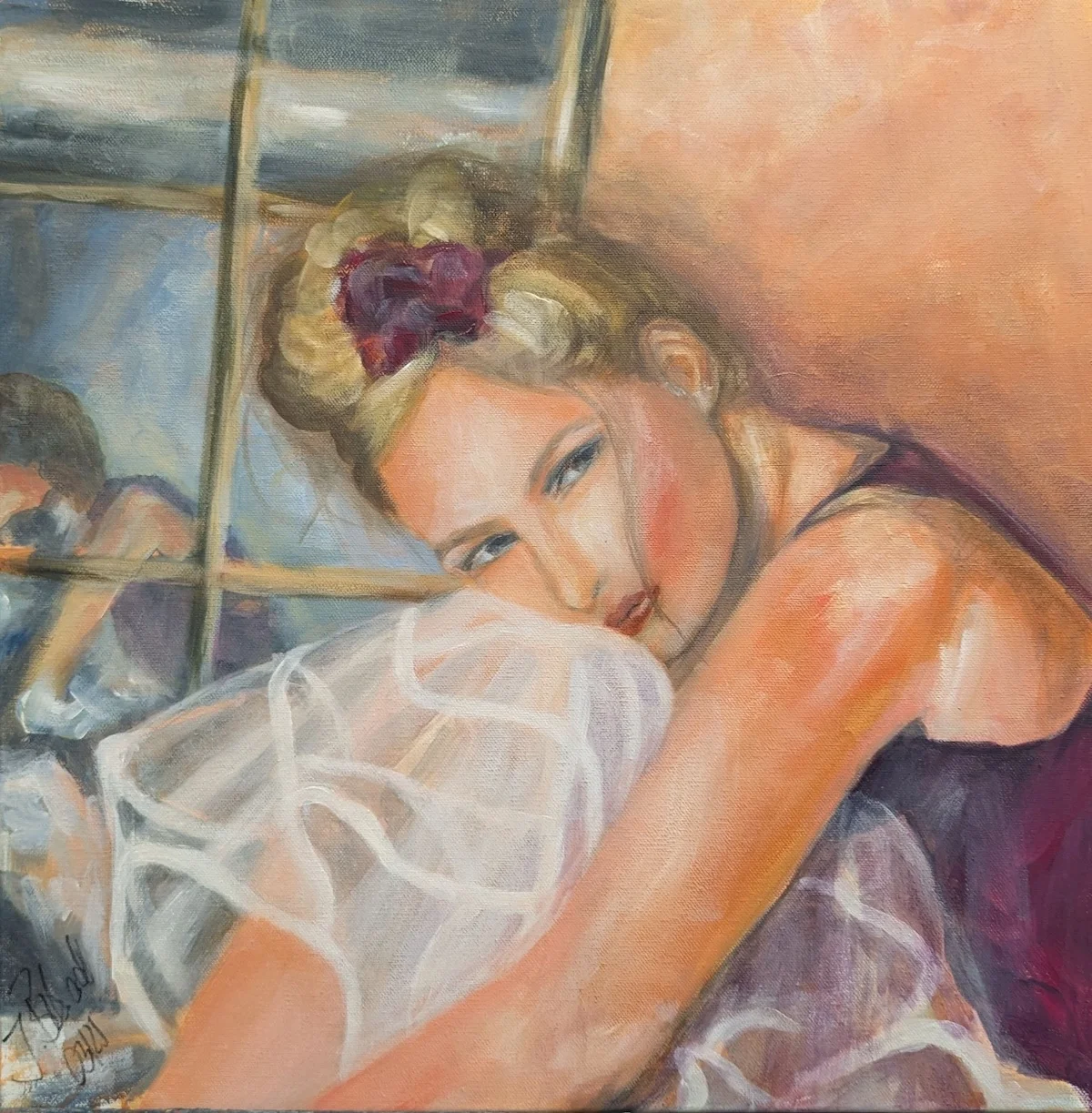 Frau am Wasser von Ines Burkhardt